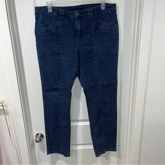 Women's Plus Blue LYS Denim Stretch Jeans women Size 18W sequins - Picture 1 of 5